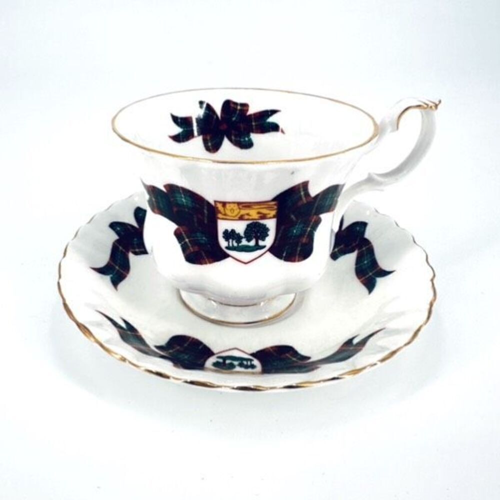 Royal Albert Fine Bone‎ China England Tartan Prince Edward Isle Cup & Saucer Set